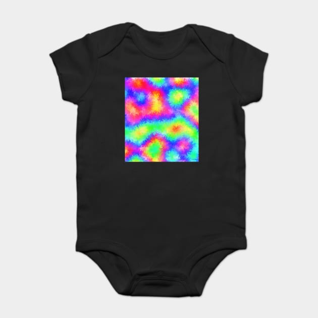 Under The Rainbow - Psychedelic Digital Art Baby Bodysuit by artsydevil